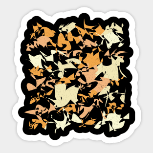 Colorful Random Shapes Abstract Pattern Sticker